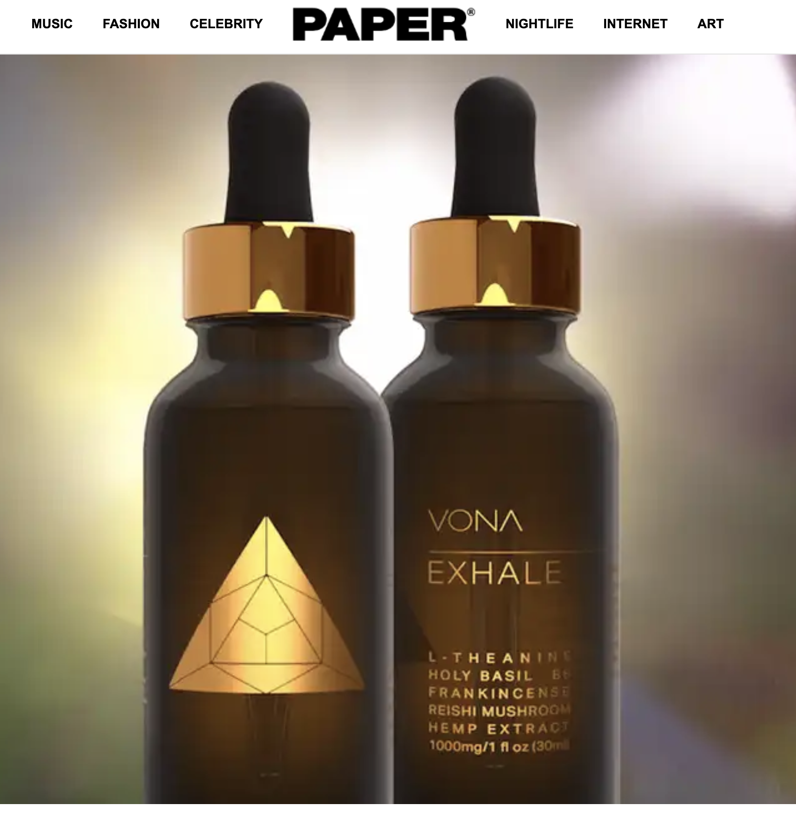 VONA Paper Magazine Feature